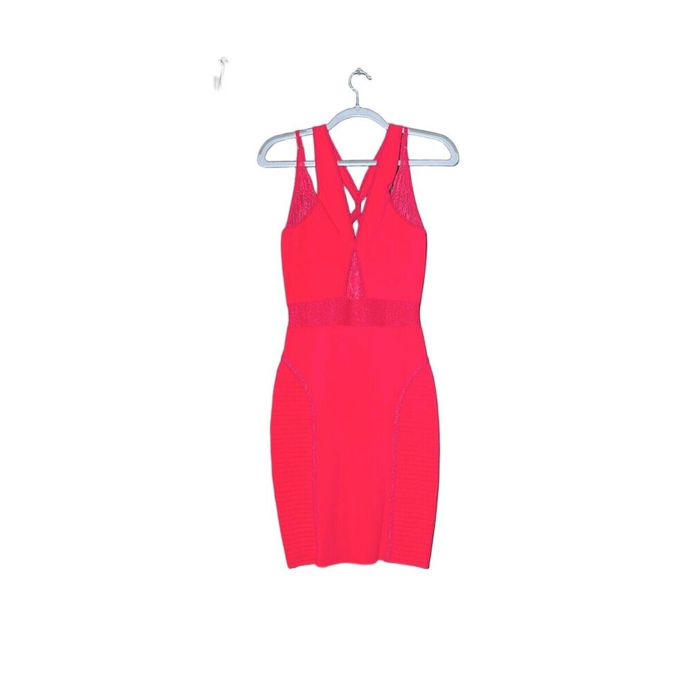 Guess Marciano Women's Pink Bandage Sleeveless Bodycon Dress Size 3 NWT